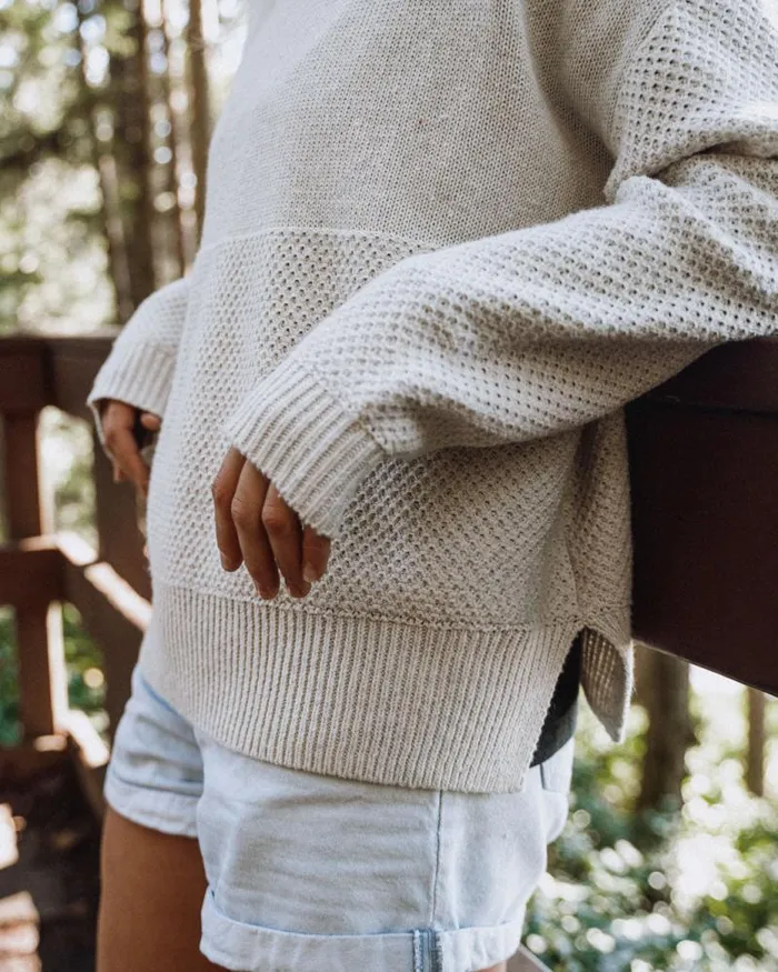 Passenger Tops Cove Recycled Knitted Jumper Off White Off White 8211 Women