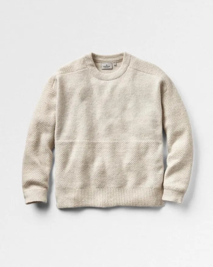Passenger Tops Cove Recycled Knitted Jumper Off White Off White 8211 Women