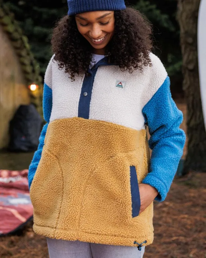 Passenger Tops Create Recycled DeepPile Sherpa Fleece Mustard Gold Mustard Gold 8211 Women