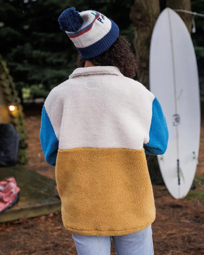 Passenger Tops Create Recycled DeepPile Sherpa Fleece Mustard Gold Mustard Gold 8211 Women