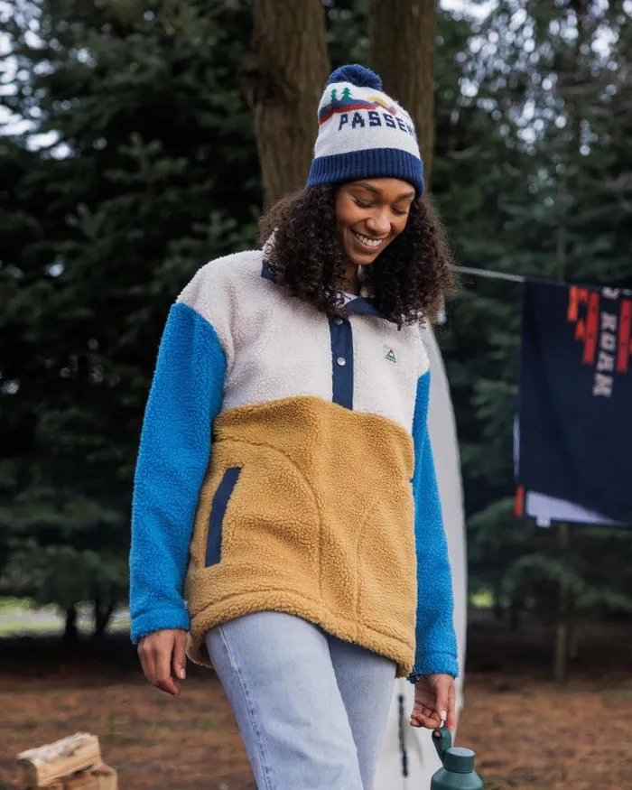 Passenger Tops Create Recycled DeepPile Sherpa Fleece Mustard Gold Mustard Gold 8211 Women