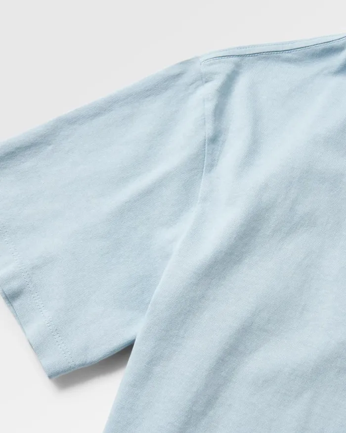 Passenger Tops Distance Recycled Relaxed Fit TShirt Blue Fog Blue Fog 8211 Men