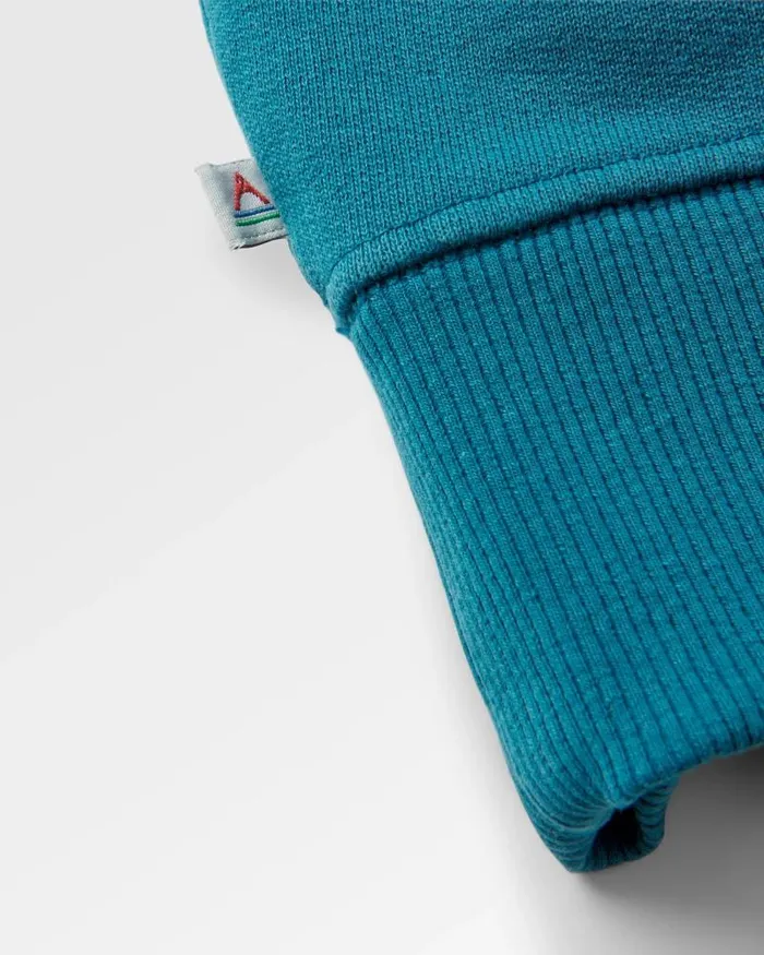 Passenger Tops Friday Collective Recycled Cotton Oversized Sweatshirt Blue Coral Blue Coral 8211 Women