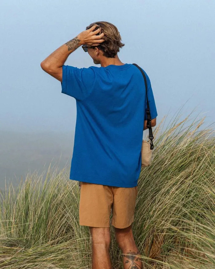 Passenger Tops Heritage Recycled Relaxed Fit TShirt True Blue True Blue 8211 Men