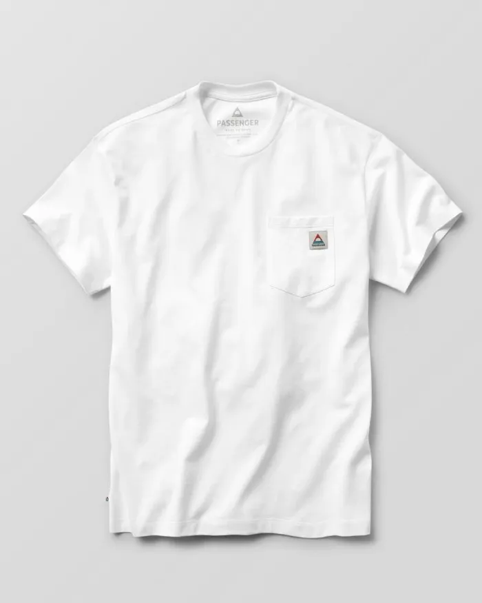 Passenger Tops Heritage Recycled Relaxed Fit TShirt White White 8211 Men