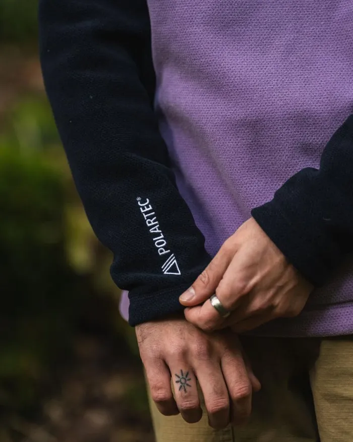 Passenger Tops Highland Recycled Polartec Fleece Lilac Deep Navy Lilac Deep Navy 8211 Men