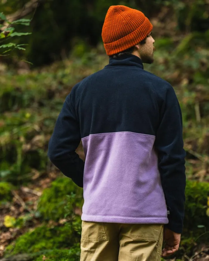 Passenger Tops Highland Recycled Polartec Fleece Lilac Deep Navy Lilac Deep Navy 8211 Men