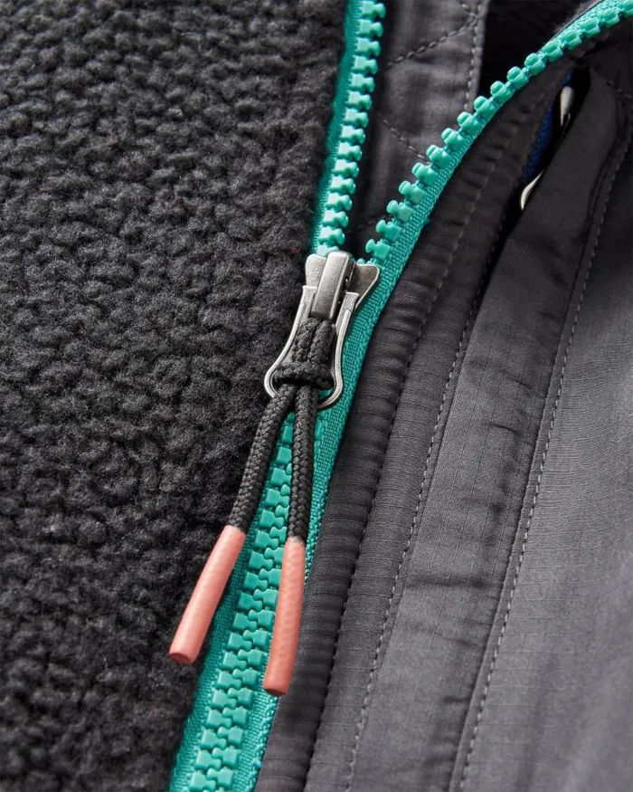 Passenger Tops Home 20 12 Zip Recycled Sherpa Fleece Black Black 8211 Women