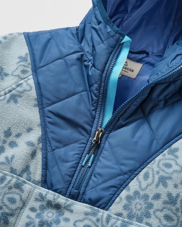 Passenger Tops Juana Recycled Polar Hooded Fleece Large Tile Washed Blue Large Tile Washed Blue 8211 Women