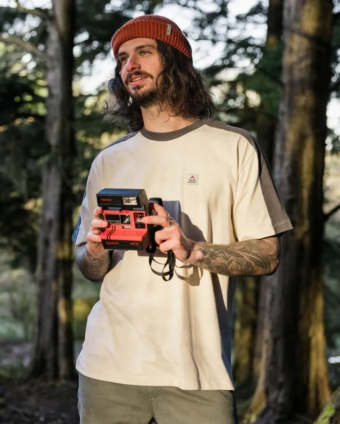 Passenger Tops Lulada Recycled Relaxed Fit TShirt Birch Birch 8211 Men
