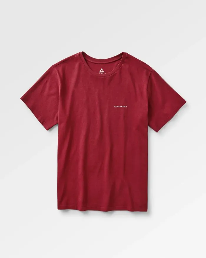 Passenger Tops Made To Roam Recycled Cotton TShirt Forest Berry Forest Berry 8211 Men