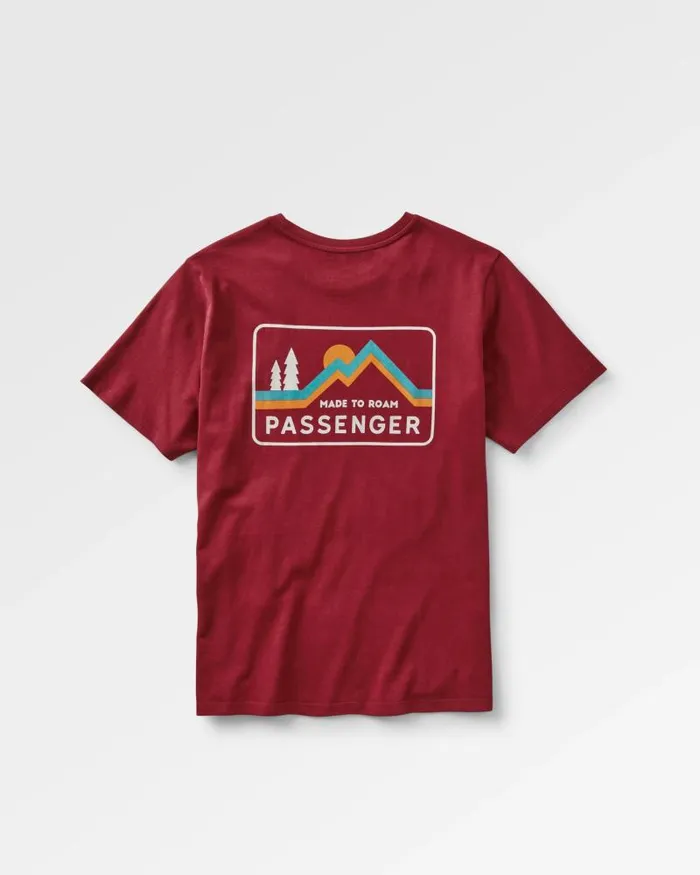 Passenger Tops Made To Roam Recycled Cotton TShirt Forest Berry Forest Berry 8211 Men