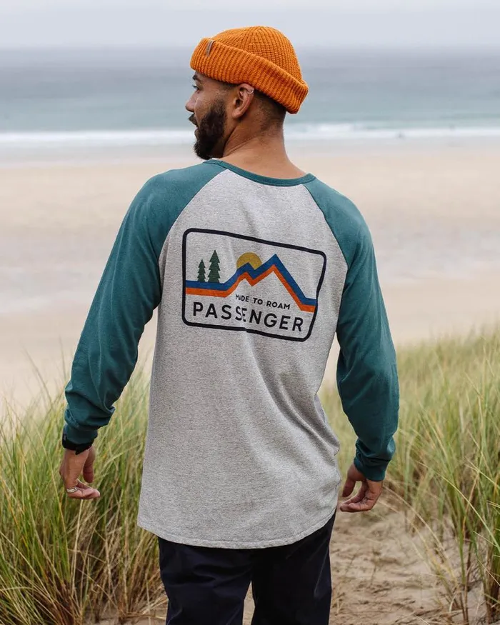 Passenger Tops Made To Roam Recycled LS TShirt Grey Marl Grey Marl 8211 Men