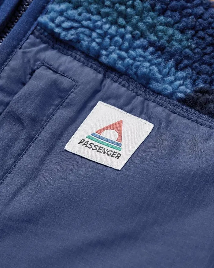 Passenger Tops Offroad Recycled Sherpa 12 Zip Fleece Scenic Navy Scenic Navy 8211 Men