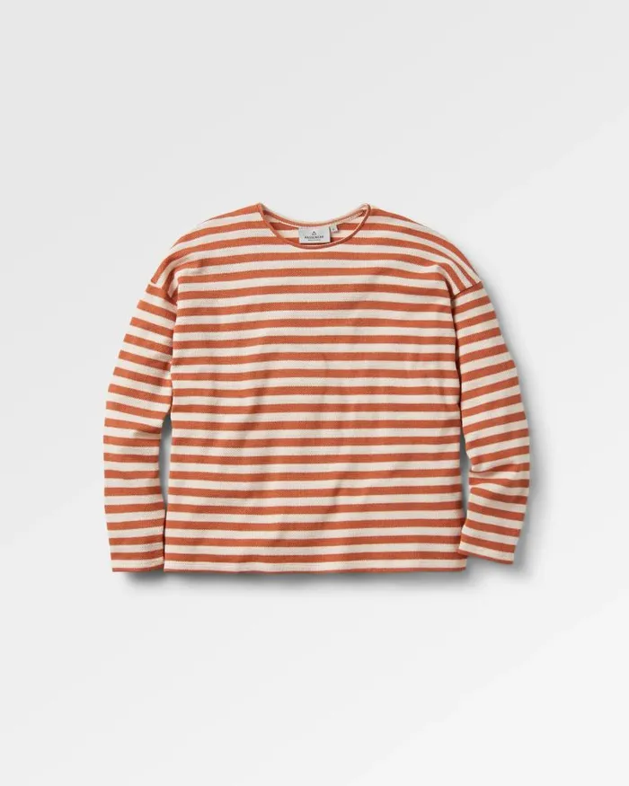 Passenger Tops Panorama Striped LS TShirt Glazed Ginger Glazed Ginger 8211 Women