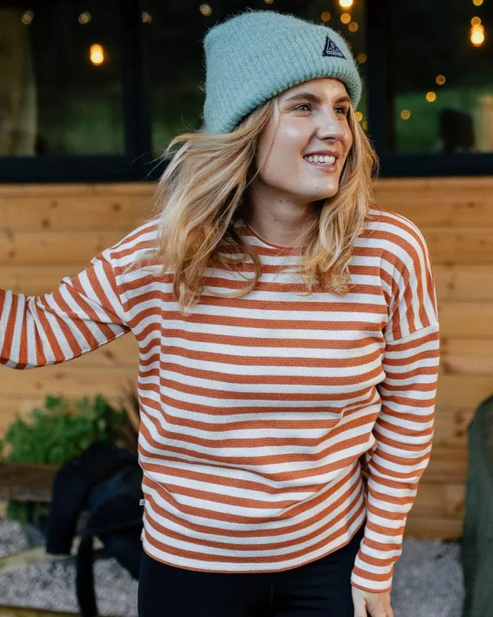 Passenger Tops Panorama Striped LS TShirt Glazed Ginger Glazed Ginger 8211 Women