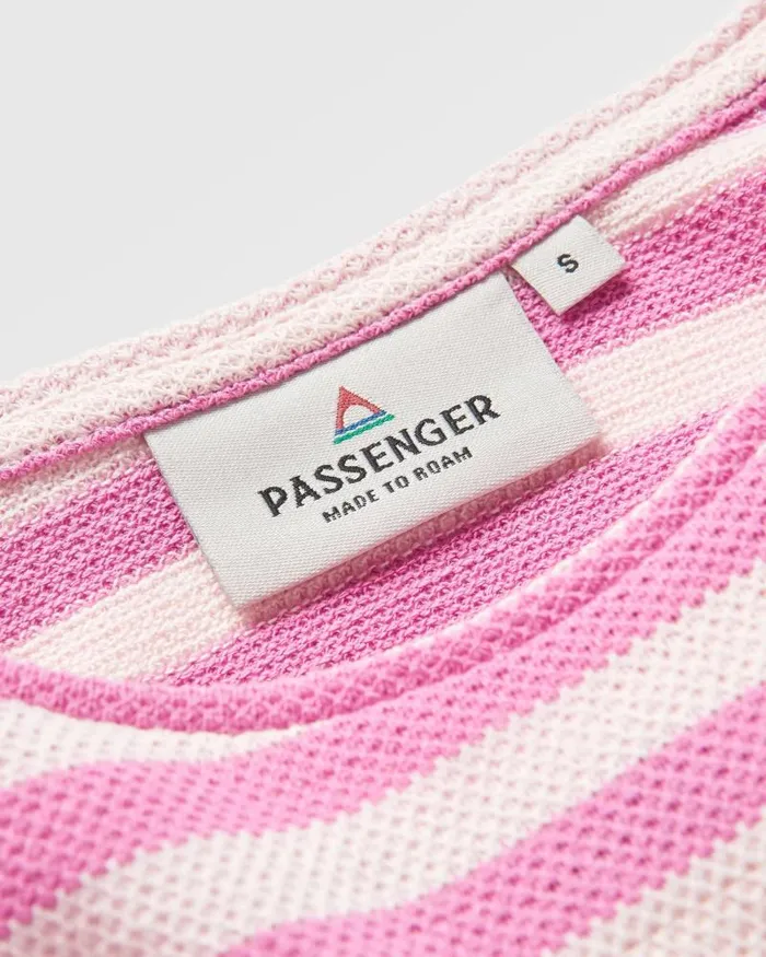 Passenger Tops Panorama Striped LS TShirt Mauve Haze Stripe Mauve Haze Stripe 8211 Women
