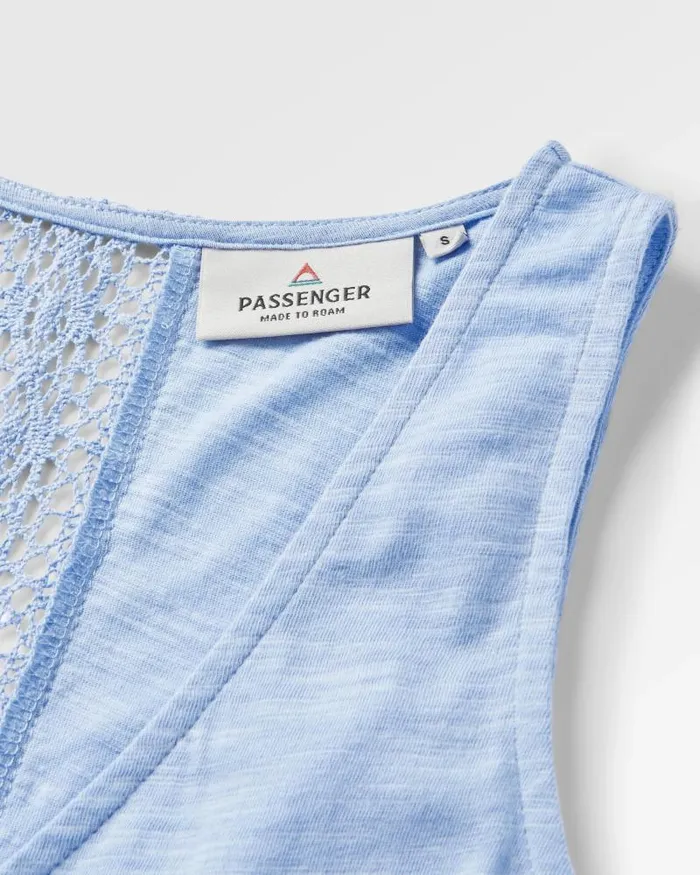 Passenger Tops Rivergate Recycled Cotton Top Cornflower Cornflower 8211 Women