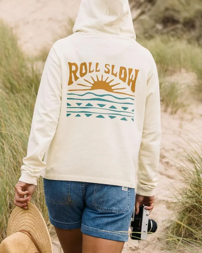 Passenger Tops Rolling Slow Recycled Cotton Hoodie Pale Yellow Pale Yellow 8211 Women Passenger Tops Rolling Slow Recycled Cotton Hoodie Pale Yellow Pale Yellow 8211 Women
