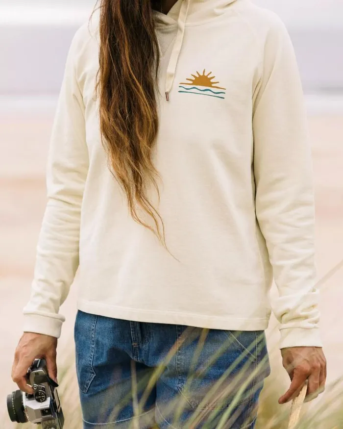 Passenger Tops Rolling Slow Recycled Cotton Hoodie Pale Yellow Pale Yellow 8211 Women