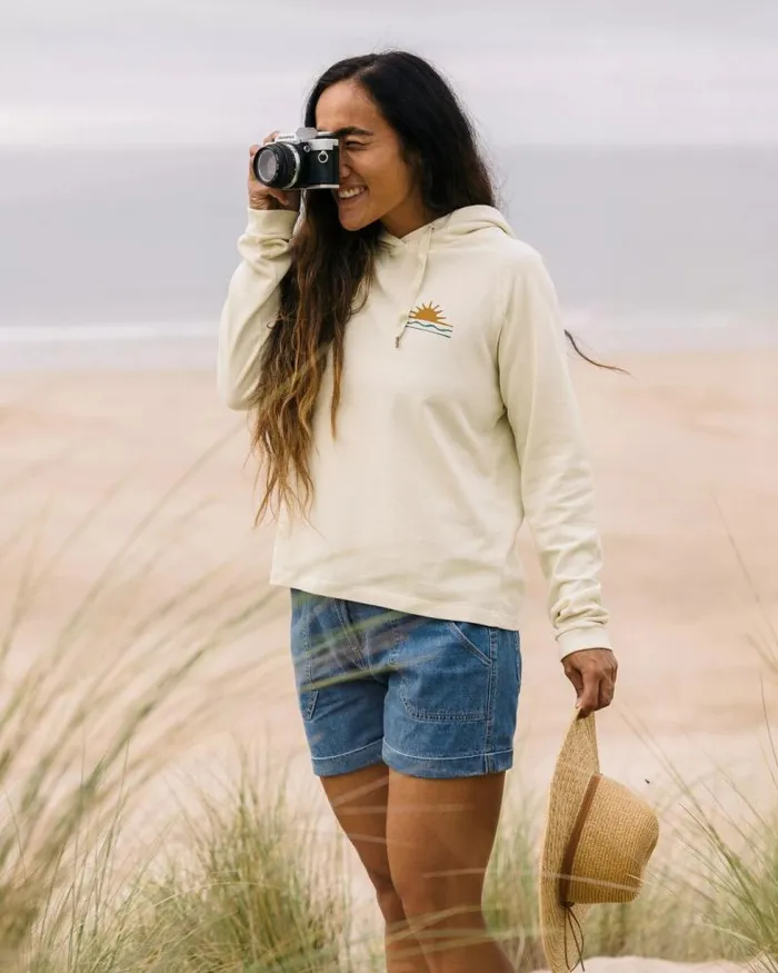 Passenger Tops Rolling Slow Recycled Cotton Hoodie Pale Yellow Pale Yellow 8211 Women