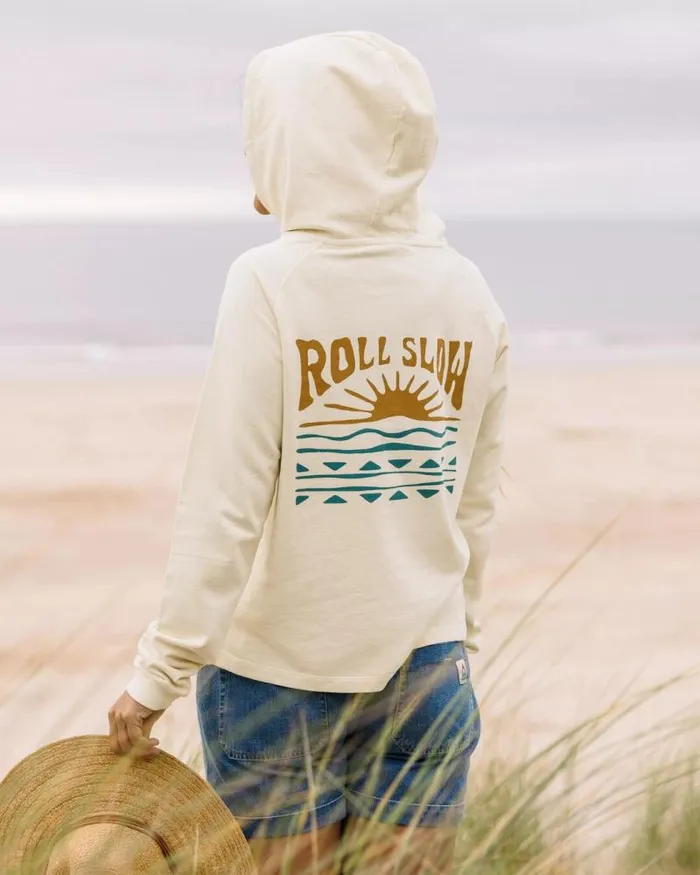 Passenger Tops Rolling Slow Recycled Cotton Hoodie Pale Yellow Pale Yellow 8211 Women