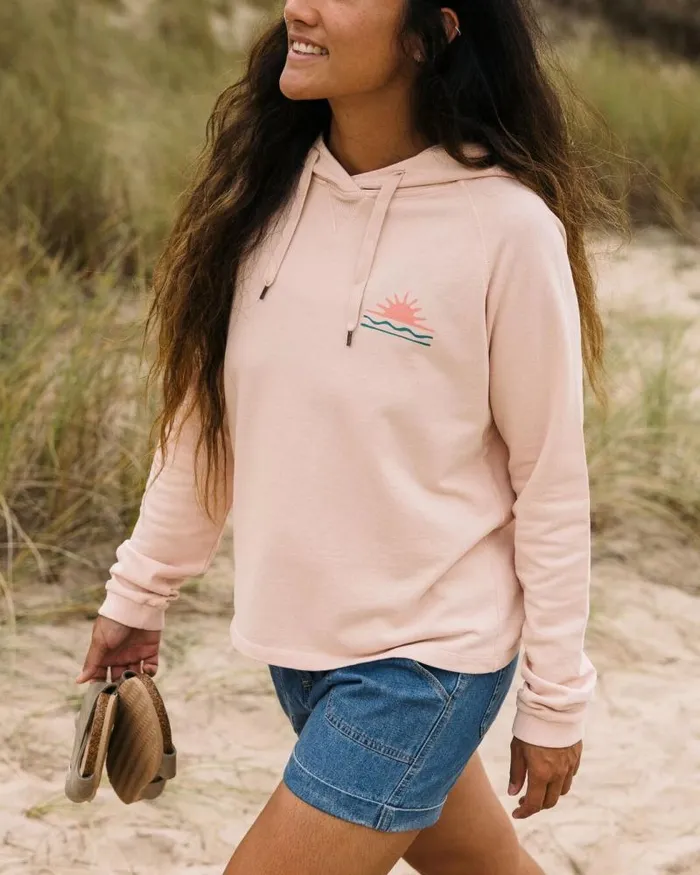 Passenger Tops Rolling Slow Recycled Cotton Hoodie Peachy Pink Peachy Pink 8211 Women