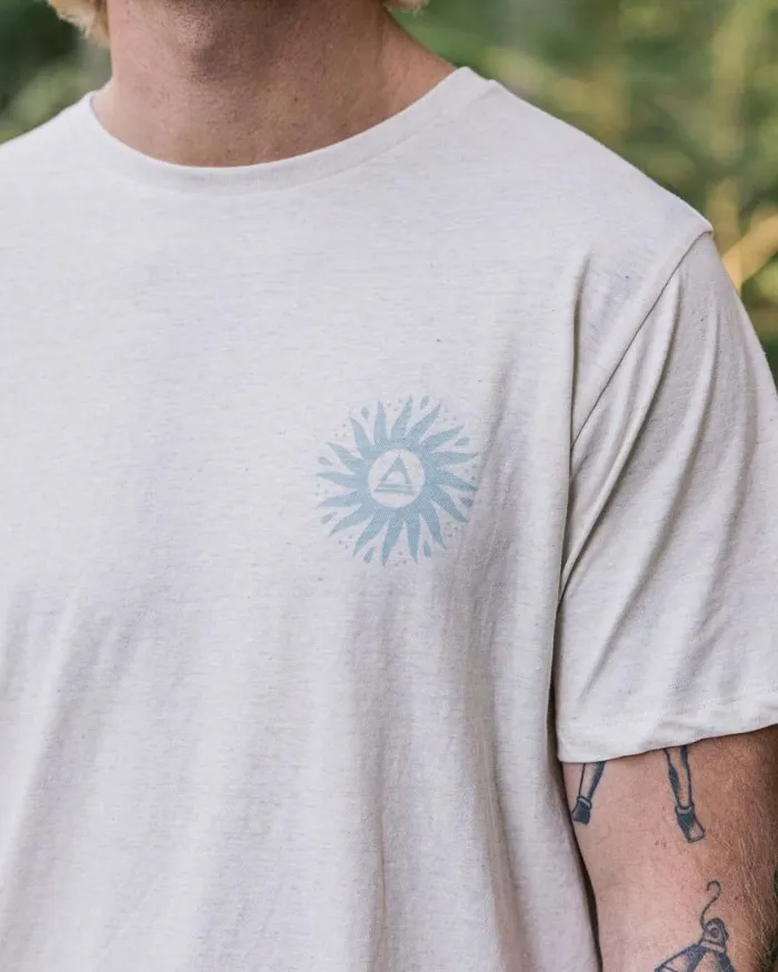 Passenger Tops Shine Organic Cotton TShirt Milky Marl Milky Marl 8211 Men
