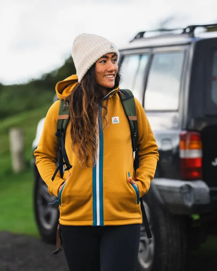 Passenger Tops Slope Hooded Recycled Fleece Dusty Ochre Dusty Ochre 8211 Women