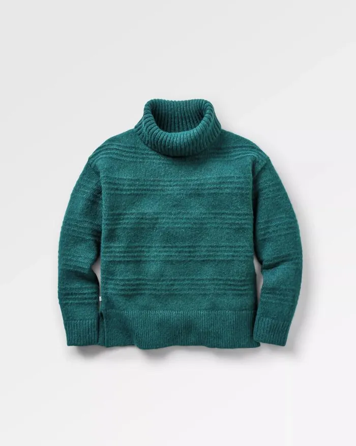 Passenger Tops Snug Recycled Polo Neck Knitted Jumper Mediterranean Mediterranean 8211 Women Passenger Tops Snug Recycled Polo Neck Knitted Jumper Mediterranean Mediterranean 8211 Women