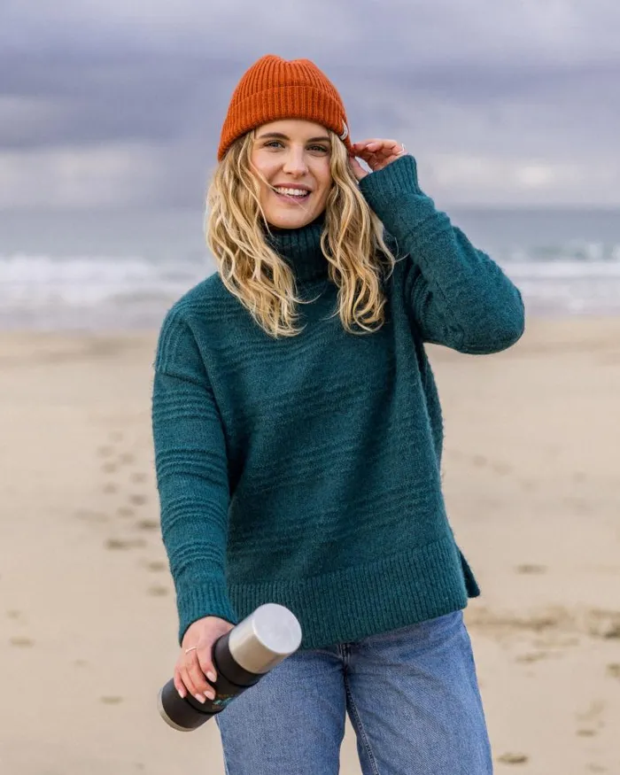 Passenger Tops Snug Recycled Polo Neck Knitted Jumper Mediterranean Mediterranean 8211 Women