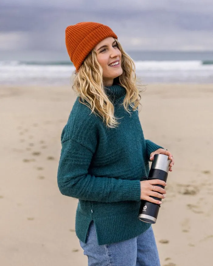 Passenger Tops Snug Recycled Polo Neck Knitted Jumper Mediterranean Mediterranean 8211 Women