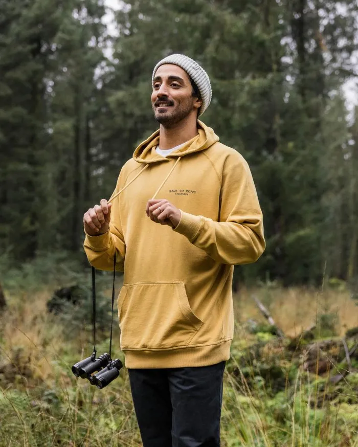 Passenger Tops Sundown Recycled Cotton Hoodie Mustard Gold Mustard Gold 8211 Men
