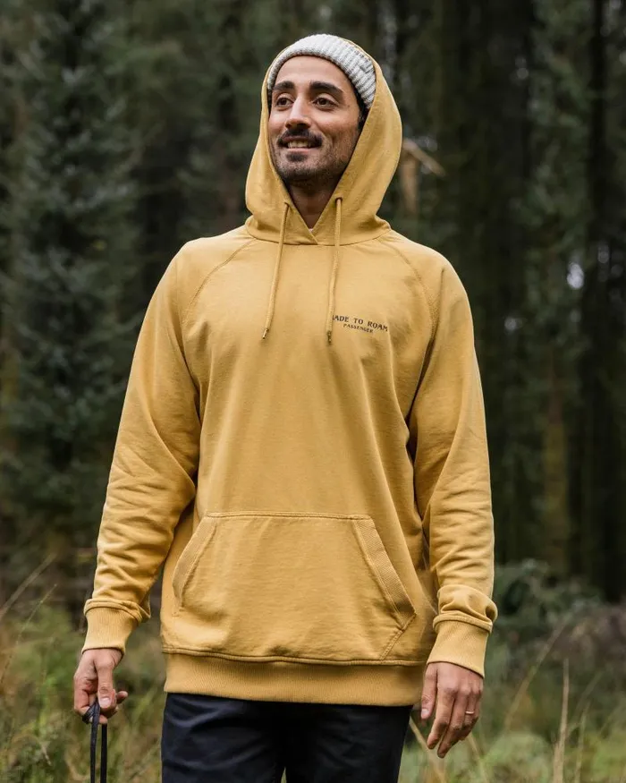 Passenger Tops Sundown Recycled Cotton Hoodie Mustard Gold Mustard Gold 8211 Men
