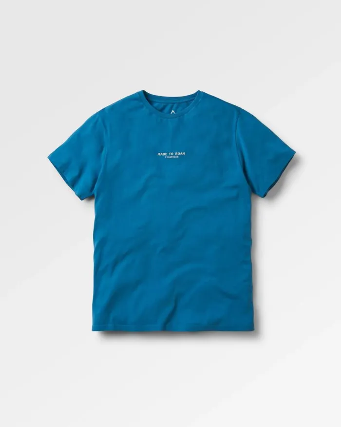Passenger Tops Sundown Recycled Cotton TShirt Blue Steel Blue Steel 8211 Men