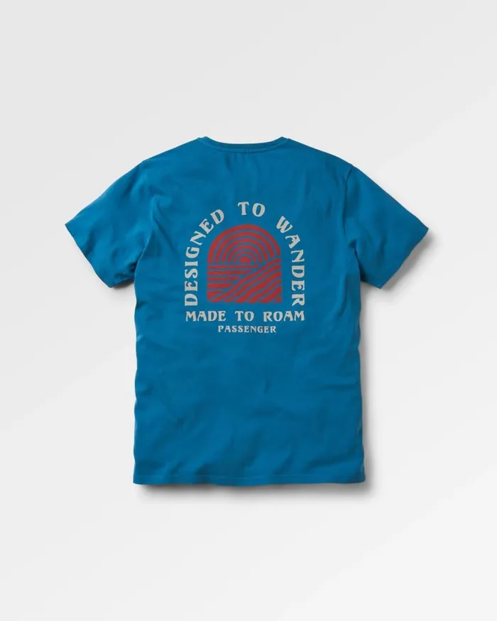 Passenger Tops Sundown Recycled Cotton TShirt Blue Steel Blue Steel 8211 Men