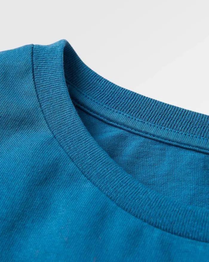 Passenger Tops Sundown Recycled Cotton TShirt Blue Steel Blue Steel 8211 Men