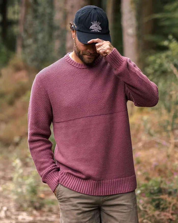 Passenger Tops Swell Knitted Jumper Crushed Berry Crushed Berry 8211 Men