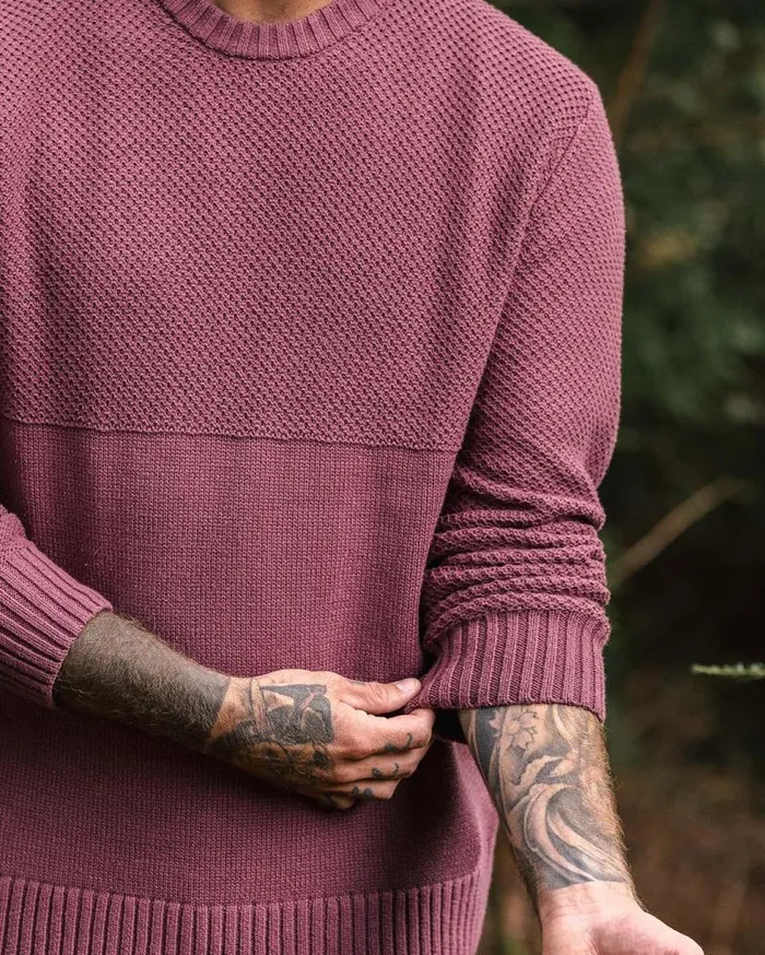 Passenger Tops Swell Knitted Jumper Crushed Berry Crushed Berry 8211 Men