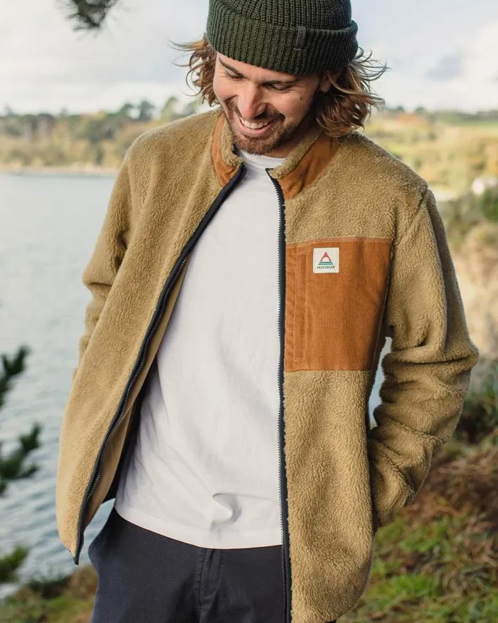 Passenger Tops Trekker Recycled DeepPile Sherpa Fleece Biscuit Biscuit 8211 Men
