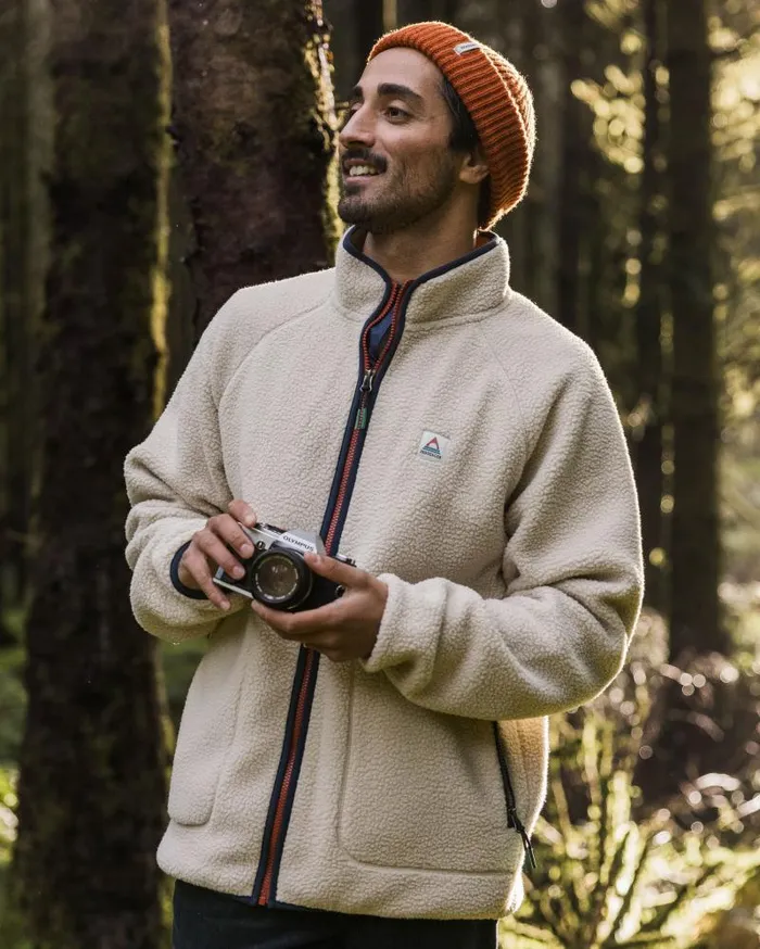 Passenger Tops Tripper 20 Full Zip Recycled Sherpa Fleece Oatmeal Oatmeal 8211 Men