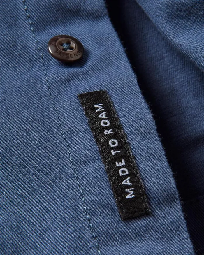 Passenger Tops Vision Organic Cotton Shirt Dark Denim Dark Denim 8211 Men
