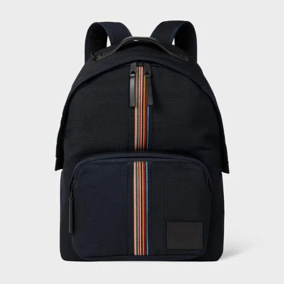 Paul Smith Bags 039Signature Stripe039 Backpack Navy 8211 Mens