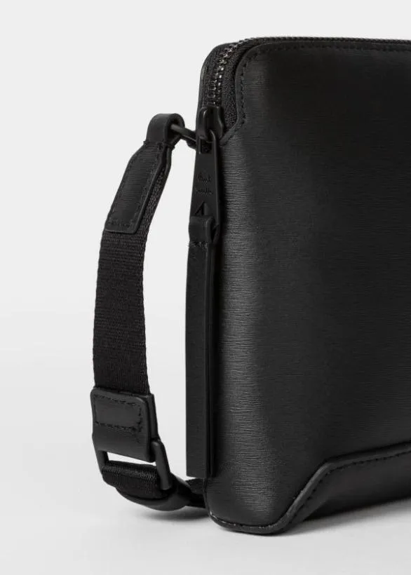 Paul Smith Bags Leather Musette Bag Black 8211 MensWomens