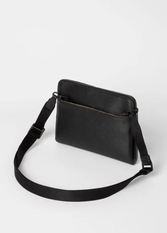 Paul Smith Bags Leather Musette Bag Black 8211 MensWomens