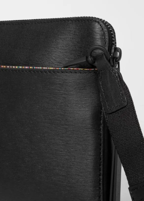 Paul Smith Bags Leather Musette Bag Black 8211 MensWomens