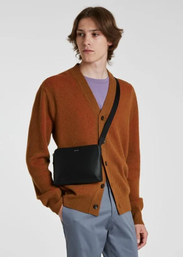 Paul Smith Bags Leather Musette Bag Black 8211 MensWomens