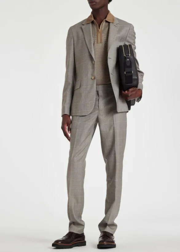Paul Smith Blazers BuggyLined MultiCheck Wool Blazer Grey 8211 Mens