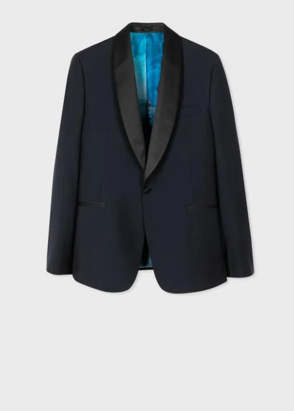 Paul Smith Blazers Dark Navy WoolMohair Evening Blazer Dark Navy 8211 Mens