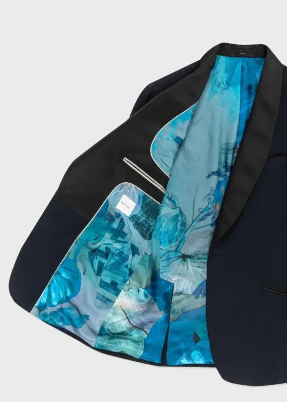 Paul Smith Blazers Dark Navy WoolMohair Evening Blazer Dark Navy 8211 Mens